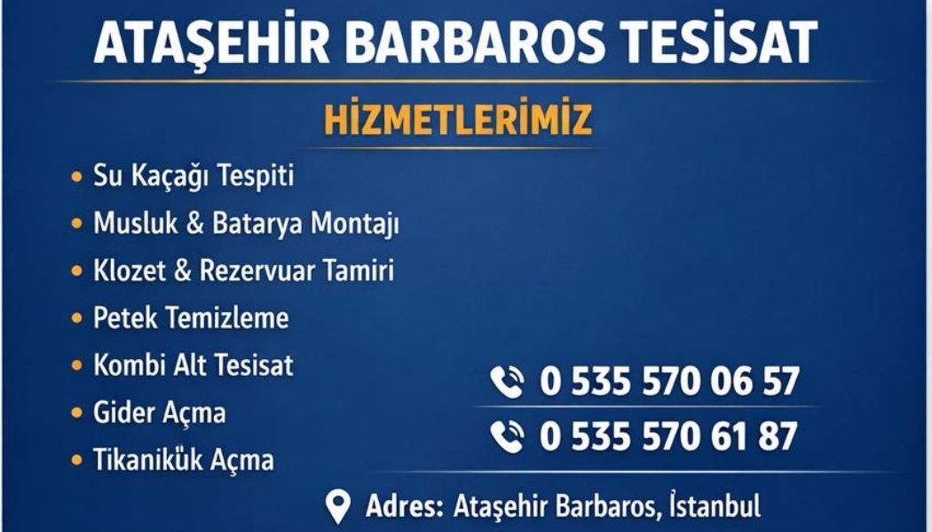 Ataşehir Barbaros Tesisatçı